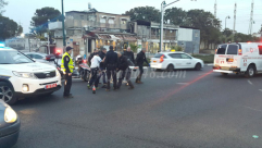  بالصور: إصابة متوسطة لسائق دراجة نارية بحادث طرق بيافا 